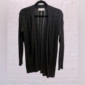 HIPPIE ROSE Juniors' Open-Front Long-Sleeve Cardigan, Size Medium